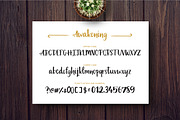 Awakening | Handwritten Font, a Script Font by Cottonwood312 (Thumbnail 8 of 8)