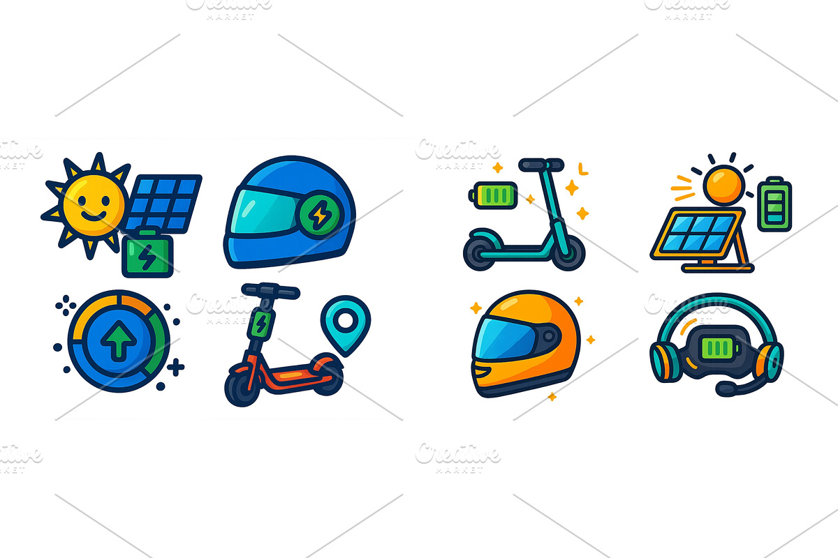 Illustrations of sustainable energy, a Transportation Illustration by ZinetroN