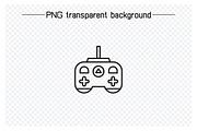Video Gamepad Line Icons Set, an Outline Icon by Designfour (Thumbnail 6 of 7)