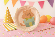 Cats Birthday Clipart Set, an Animal Illustration by Palau (Thumbnail 5 of 10)