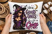 Glam Witch Halloween Sublimation PNG, a Seasonal Illustration by OK Design (Thumbnail 3 of 5)