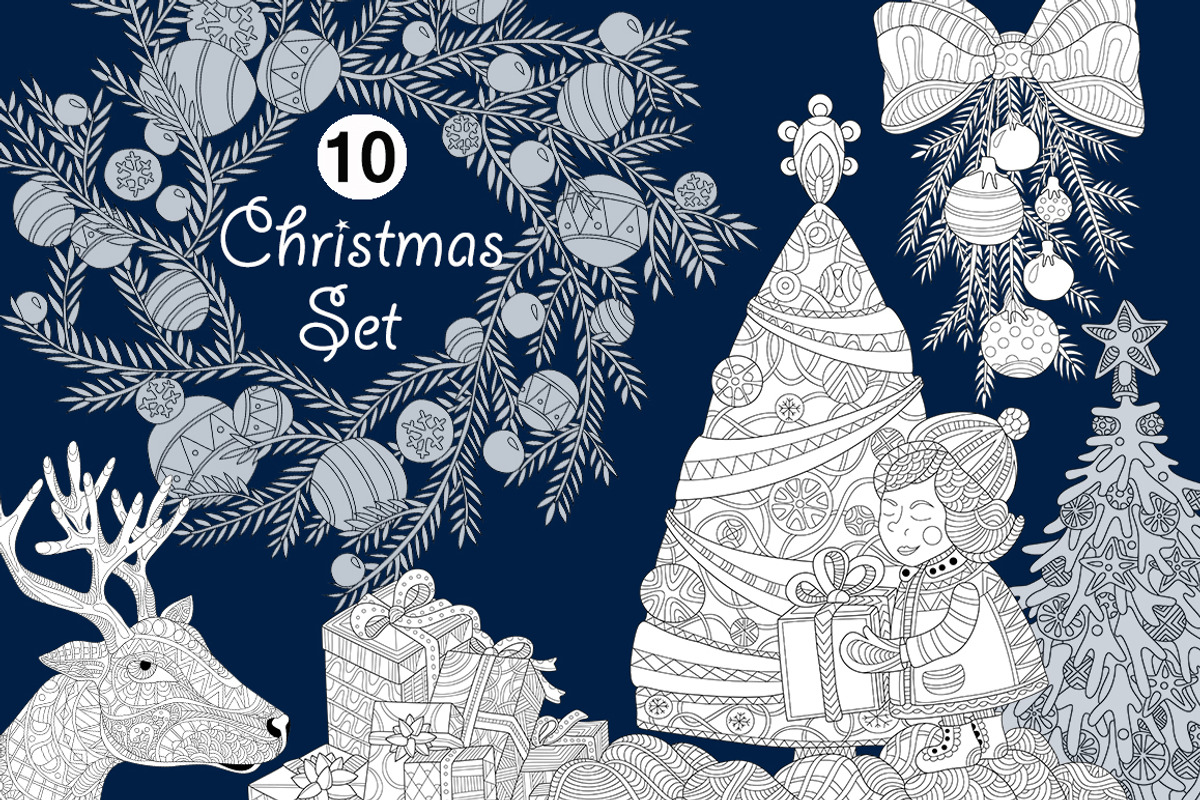 Christmas Set, an Illustration by LidiaP (Photo 1 of 4)