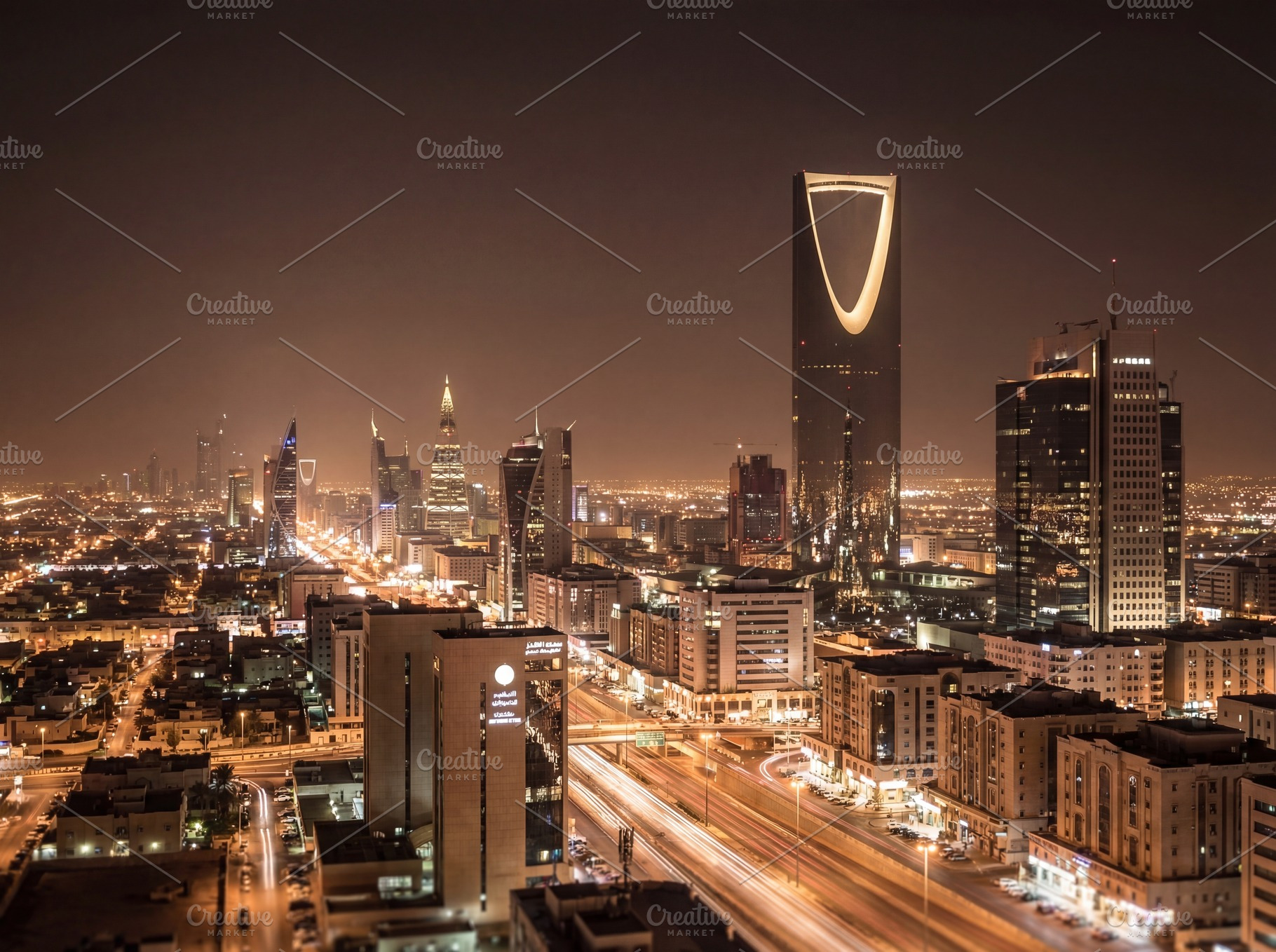 Riyadh City Skyline Saudi Arabia, a Business Photo by Taiffco