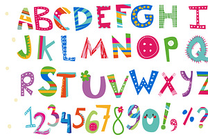 Cute vector alphabet