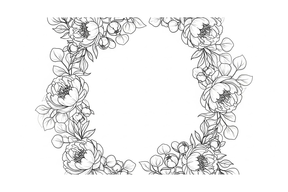 Floral Frame SVG Bundle, an Illustration by Gaye Art (Photo 17 of 31)