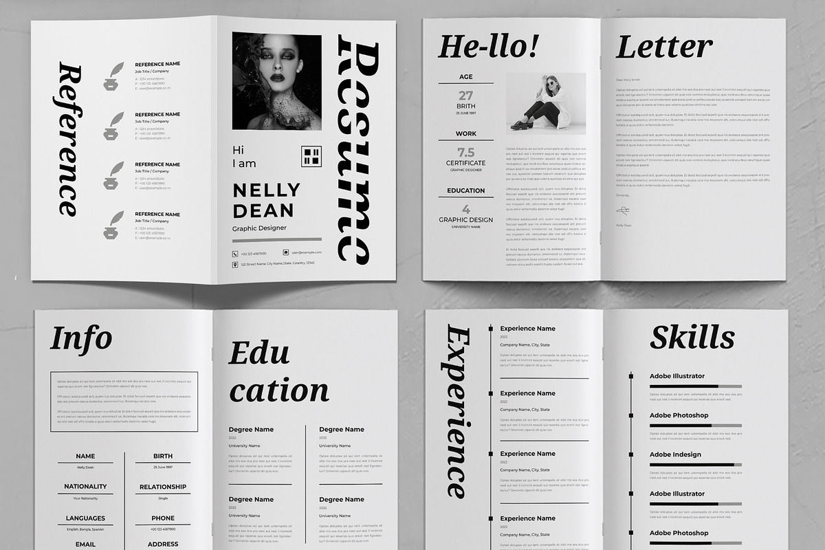 Resume Booklet Design Layout, a Stationery Template by ContestDesign (Photo 2 of 3)