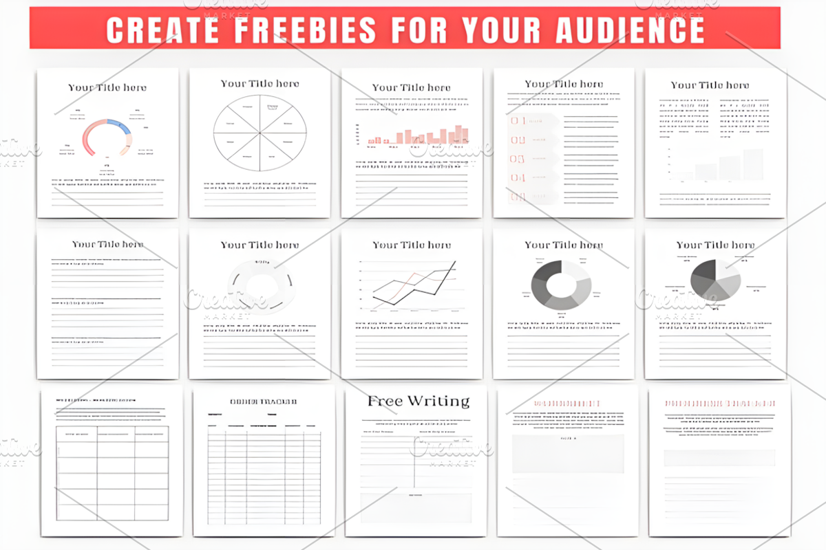 100 Ebook Template Bundle, a Social Media Template by Ink Gallery (Photo 6 of 10)