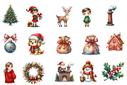 Christmas Family clipart, an Illustration by Designworld (Thumbnail 3 of 6)