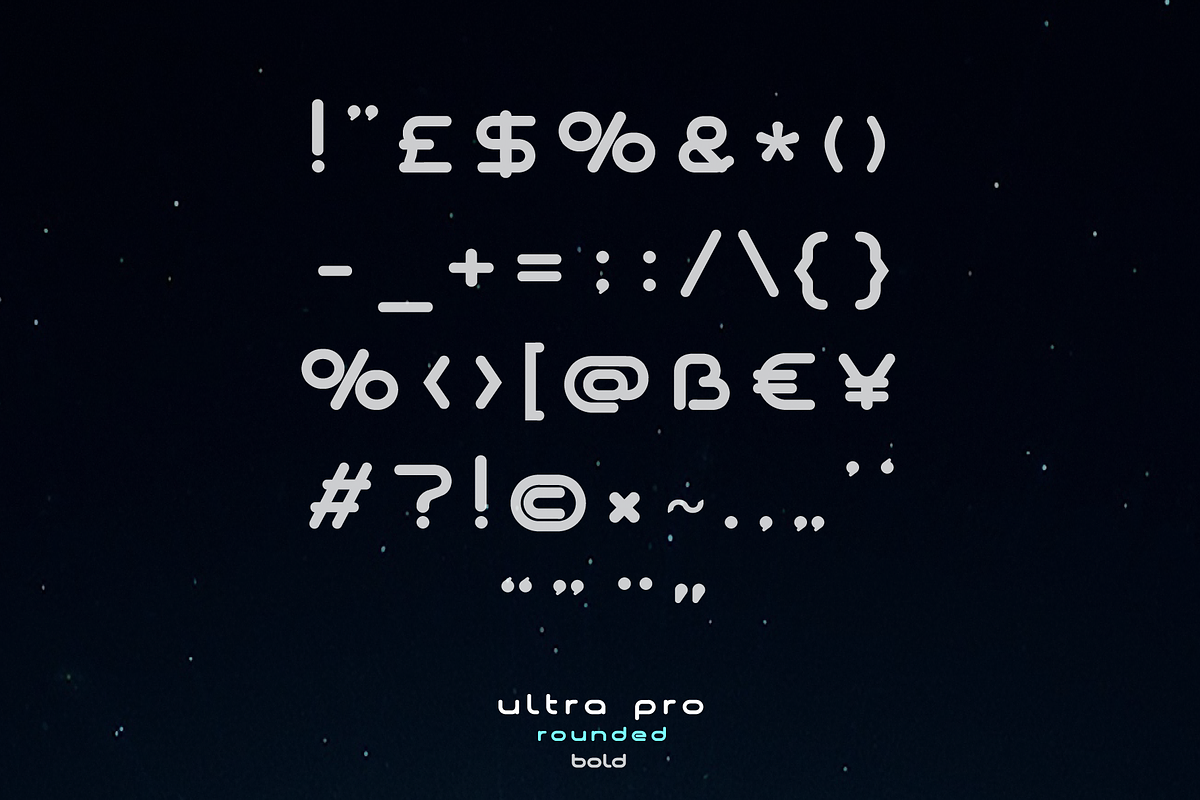 Ultra Pro Rounded Font Family, a Sans Serif Font by Alphabet Agency (Photo 13 of 18)