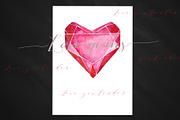 Hearts gems. Valentine clipart, an Illustration by LABFcreations (Thumbnail 4 of 9)
