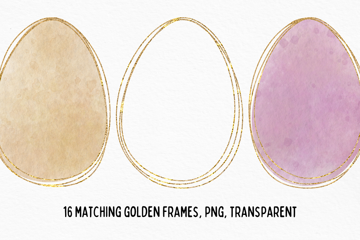Easter watercolor eggs png, an Object Illustration by Kat Anti (Photo 4 of 6)