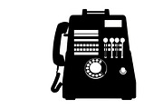 A classic vintage phone silhouette, an Illustration by Amazin_art (Thumbnail 4 of 25)