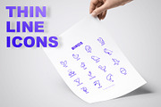 Birds | 16 Thin Line Icons Set, an Outline Icon by Alex Blogoodf (Thumbnail 3 of 7)