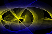 Yellow Circle with Blue Background, a Wallpaper Graphic by NJ Himel (Thumbnail 5 of 11)