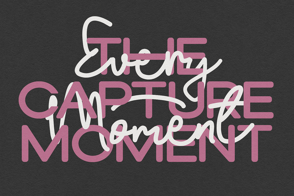 Kathely Font Duo Sans Signature, a Script Font by Maulana Creative (Photo 3 of 7)