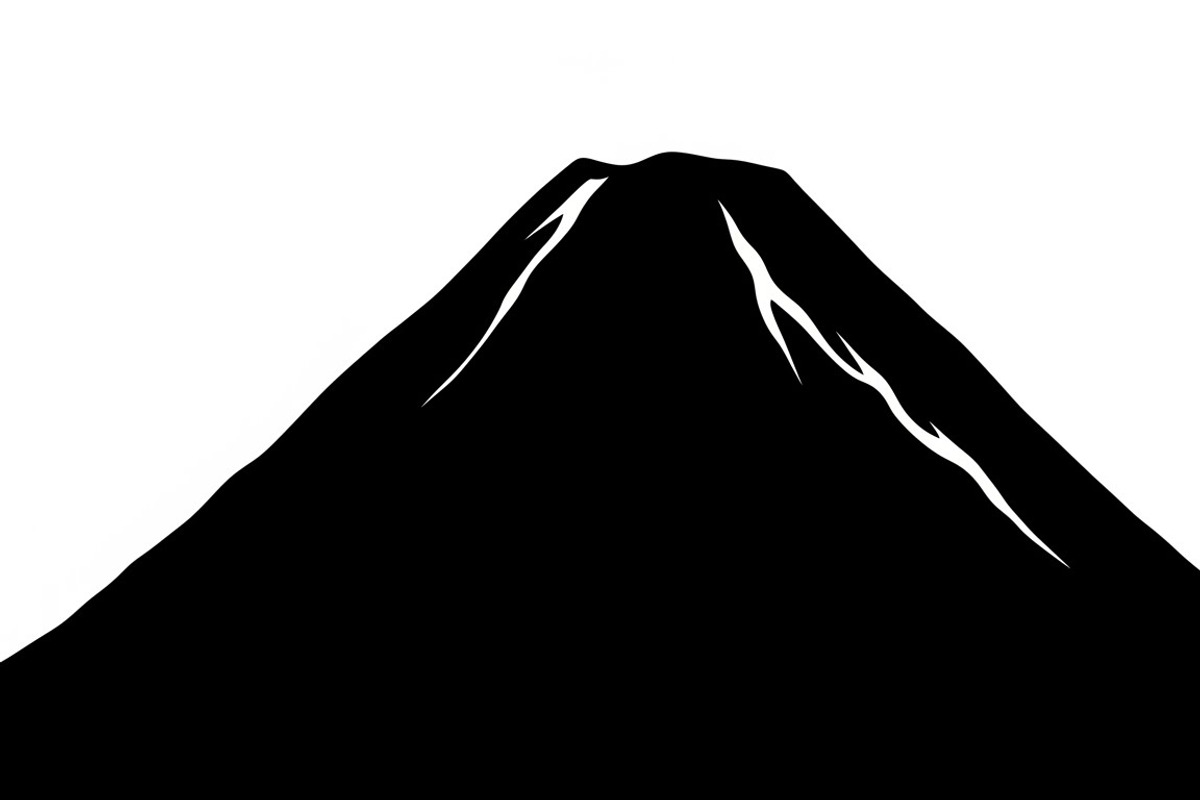 collection of volcano silhouettes, an Illustration by Amazin_art (Photo 17 of 31)