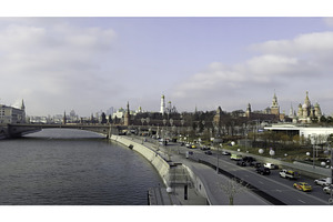 Moscow kremlin and Moskva river, an Architecture Photo by Media Whale Stock
