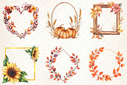Floral Autumn Frames Clipart, an Illustration by Rose Art (Thumbnail 3 of 4)