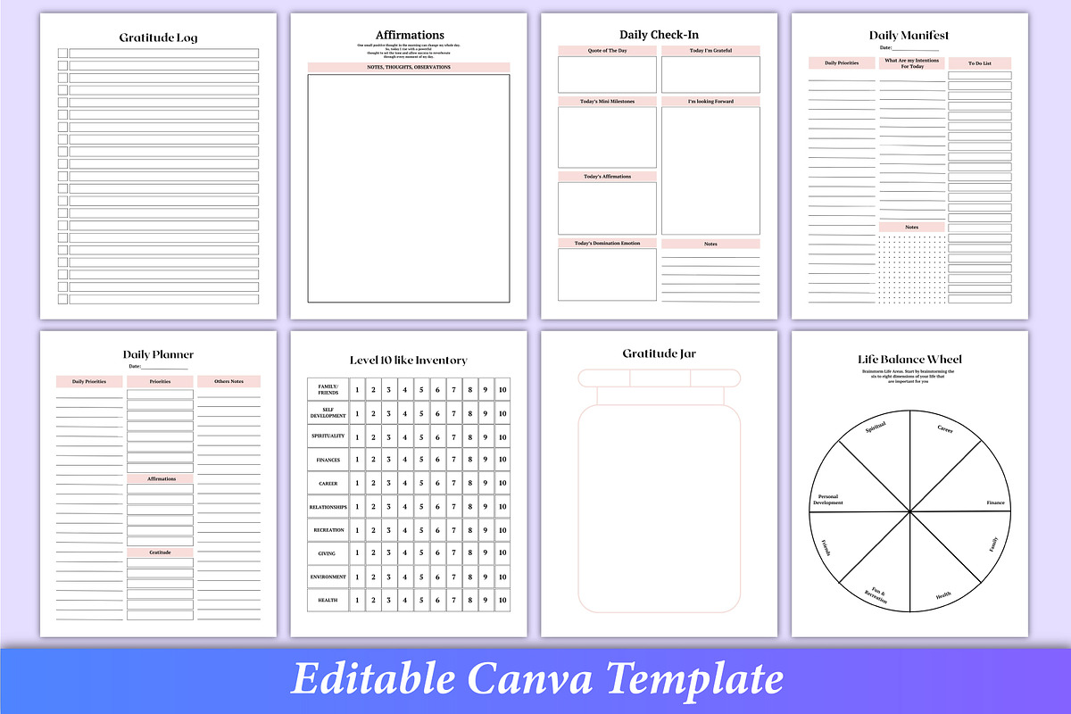 2024 Self Confidence Journal Canva | Creative Market