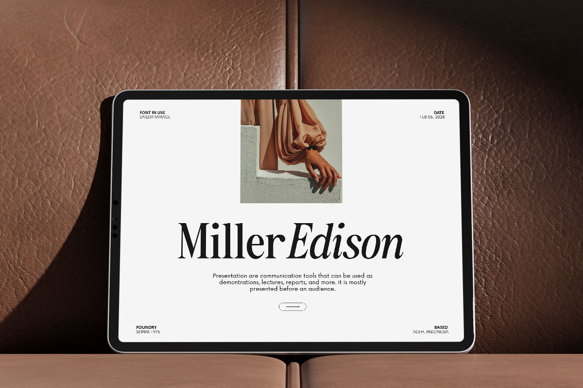 Sailor Mirage | 16 Fonts, a Serif Font by Skinny Type (Photo 7 of 15)