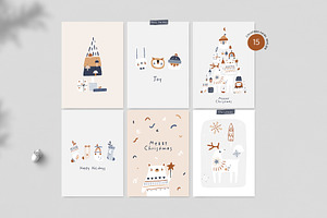 Boho Christmas - Vector Collection