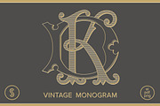 DK Monogram KD Monogram, an Illustration by Shuler Studio (Thumbnail 1 of 6)
