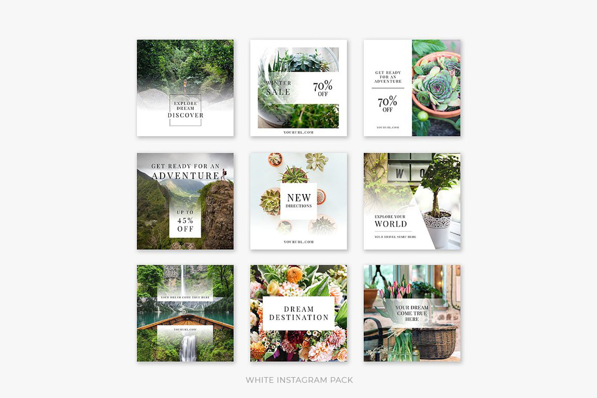 Clean Instagram Bundle, a Social Media Template by Swiss_cube (Photo 8 of 16)