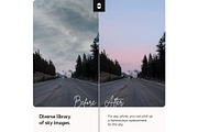 Clear Sky Replacement Pack, a Preset Add-On by Pix Cafe (Thumbnail 4 of 7)