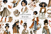 Autumn watercolor clipart set, a Decorative Illustration by Patishop Art (Thumbnail 1 of 9)