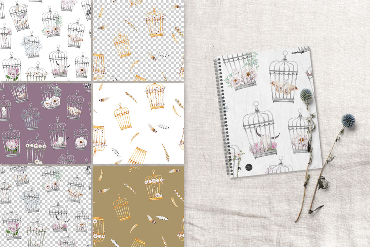 BOHO PATTERNS, a Pattern Graphic by Natali Smolova (Photo 6 of 8)