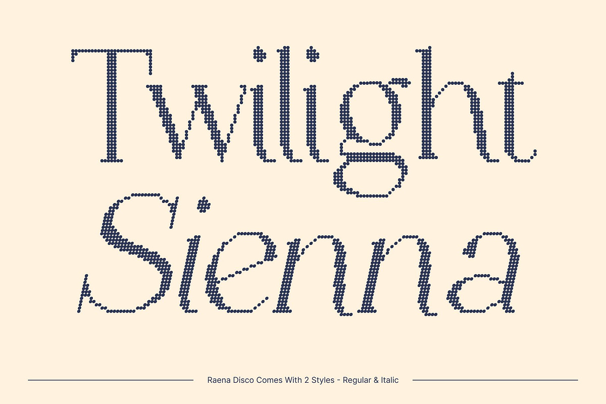 Raena Disco, a Serif Font by Craft Supply Co. (Photo 4 of 8)