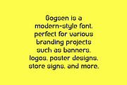 Gogsen - Logo Font, a Sans Serif Font by Iqsiart Studio (Thumbnail 5 of 7)