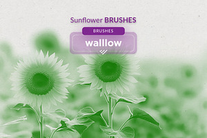 Sunflower Photoshop Brush Set