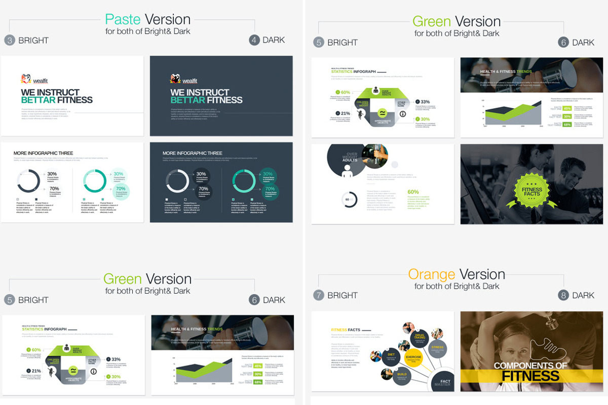 Fitness & Gym Powerpoint Template preview 8