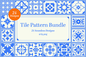 Tile Pattern Bundle 24 Designs