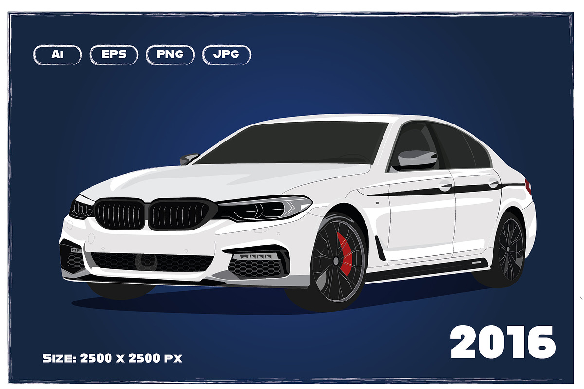BMW cars 1983, 1988 and 2016 years, an Education Illustration by aliayas (Photo 4 of 7)