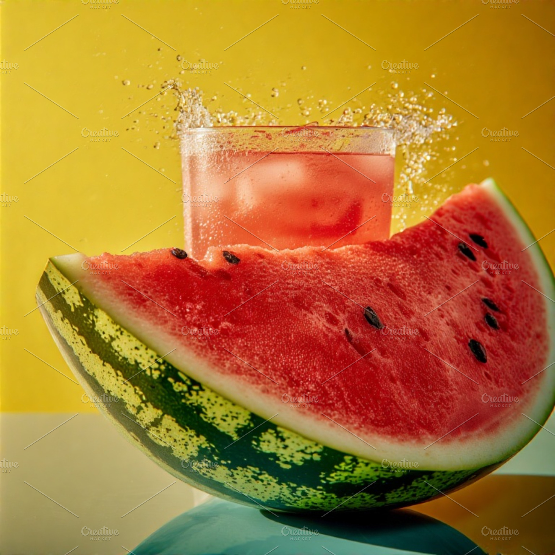 Fresh watermelon juicy stock image, a Photo by ComfortQ
