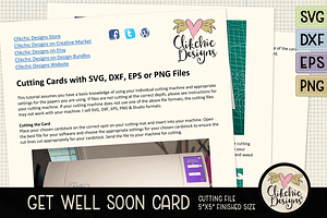 Get Well Soon Card SVG Cutting Files