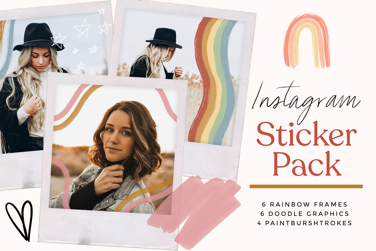 Instagram Rainbow Sticker Graphics, an Illustration by Madewest Supply Co. (Photo 1 of 4)