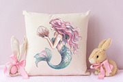 Glitter Pink Girl Sublimation Clipar, an Illustration by RobertsArt (Thumbnail 7 of 7)