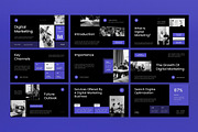 Black Digital Marketing Google Slide, a Presentation Template by graphicook (Thumbnail 4 of 8)