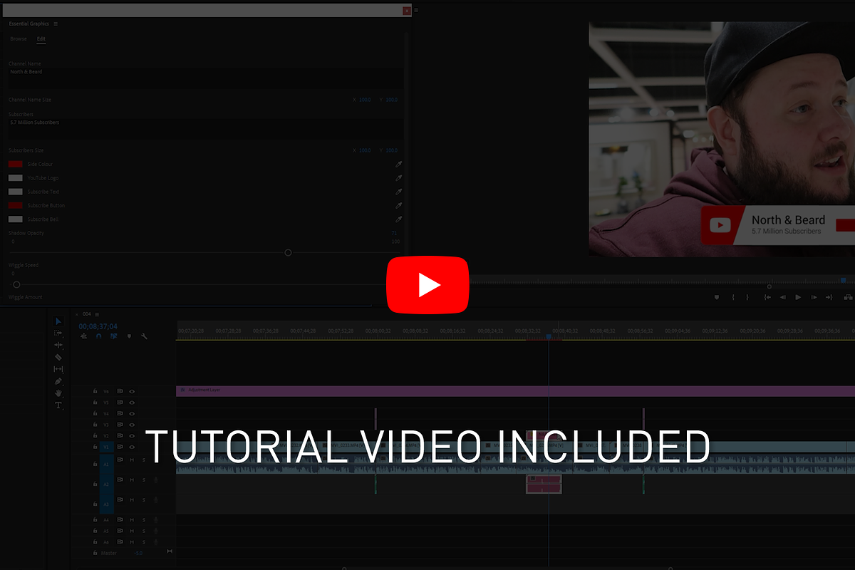 YouTube Subscribe Animation, a Social Media Template by North & Beard Ltd (Photo 6 of 6)