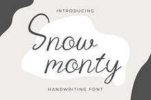 Snow Monty - Script Signature Font