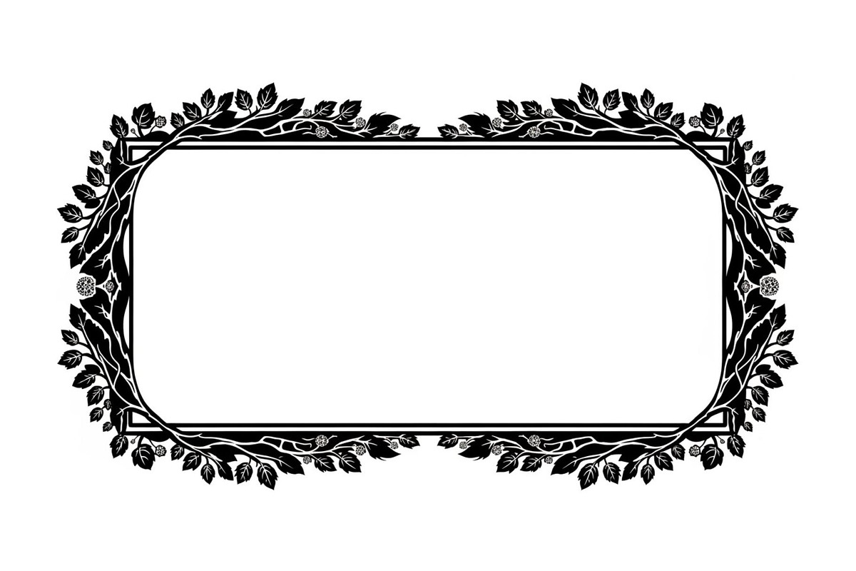 Nature Frame Art Silhouette Clipart, a Graphic by hafijul (Photo 5 of 13)