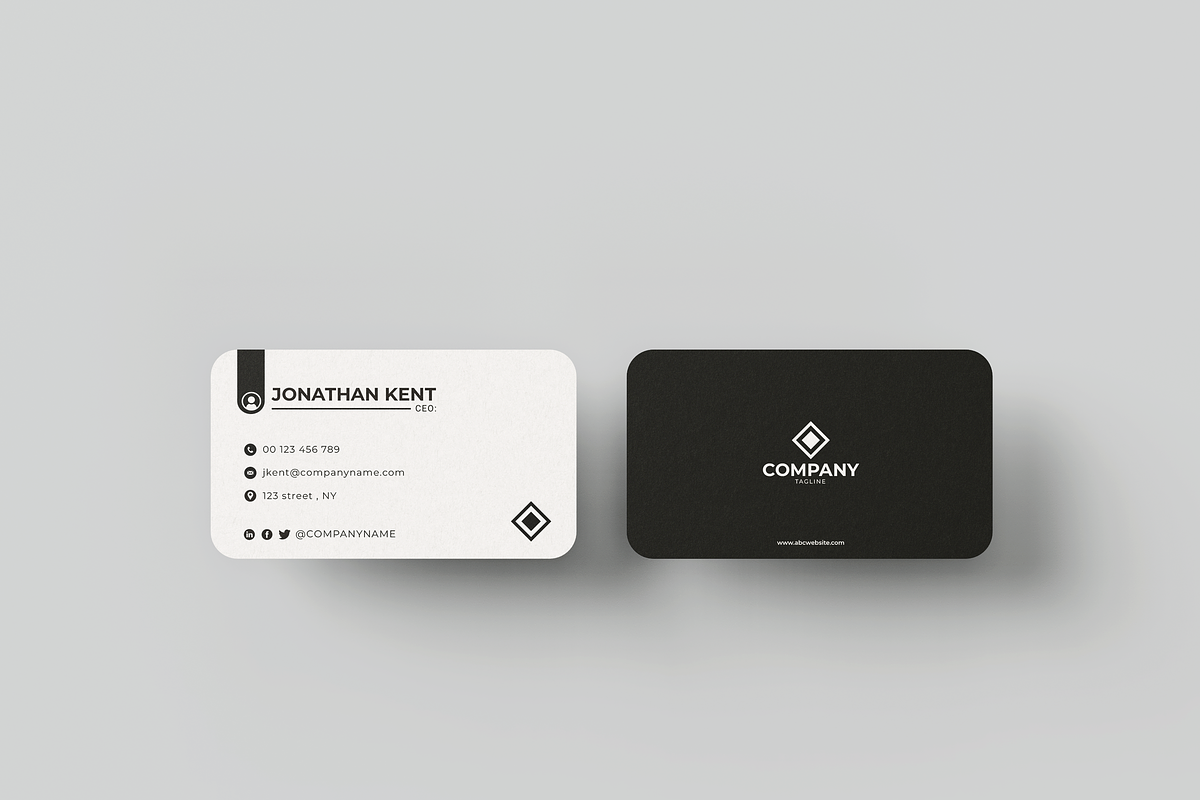 Minimal and Attractive Business Card, a Business Card Template by Griffin Designs (Photo 1 of 4)