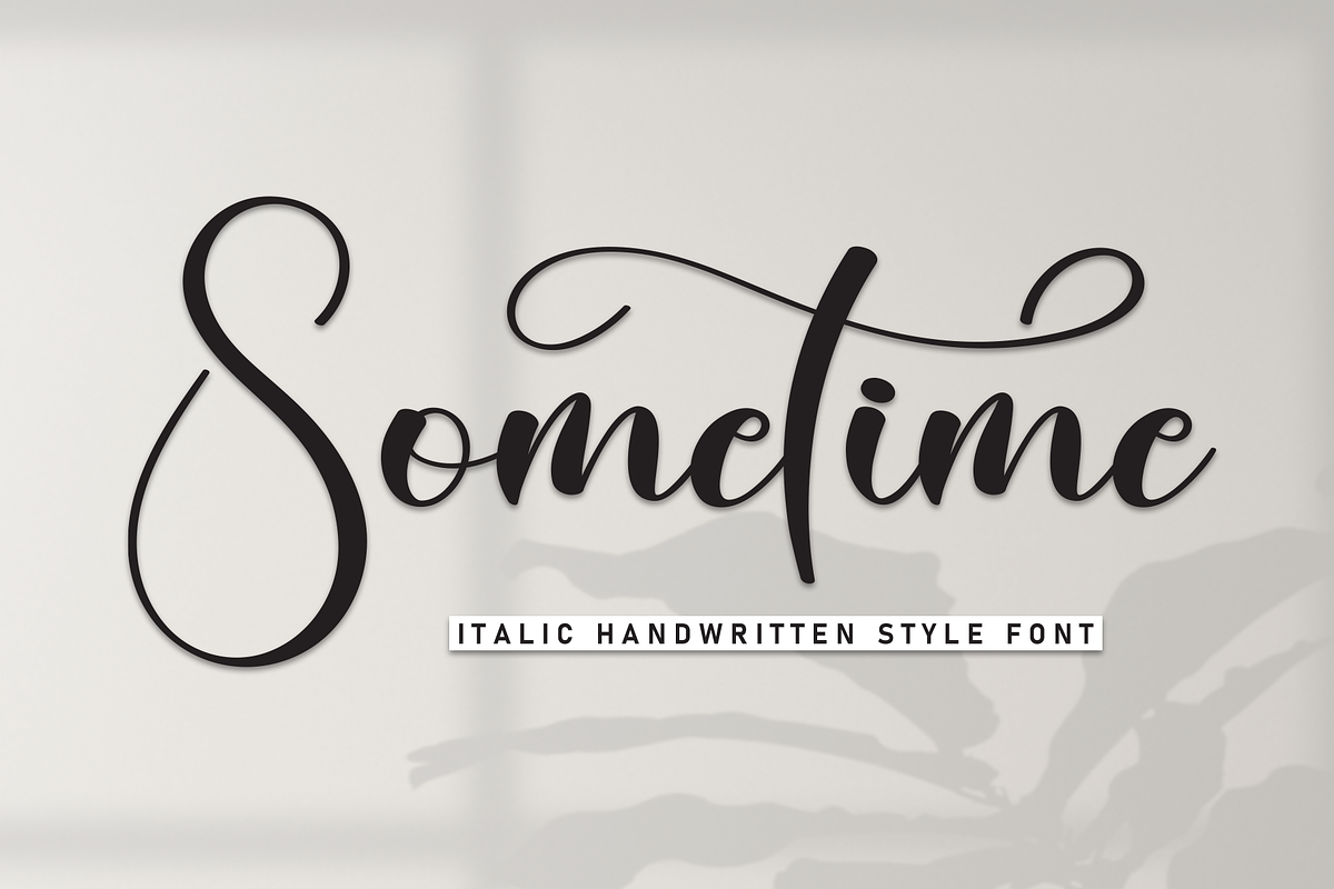 Sometime | Script Font, a Handwritten Font by Scratchones (Photo 1 of 9)