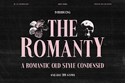 The Romanty – Romantic Old Style, a Serif Font by Drizy (Thumbnail 1 of 10)