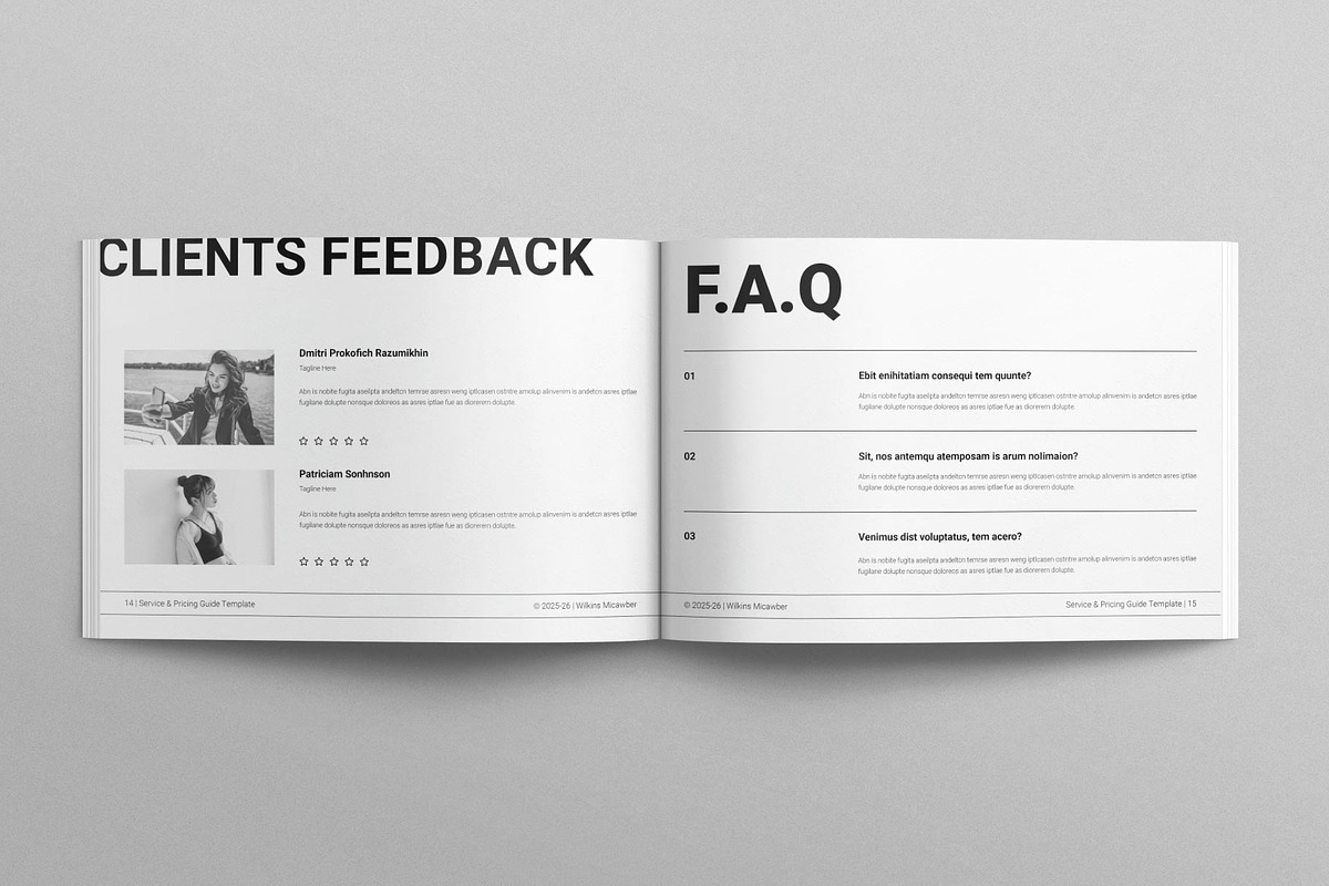Service & Pricing Guide Landscape, a Brochure Template by E-Type (Photo 6 of 7)