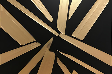Gold paint abstract vibrant image, an Abstract Photo by ComfortQ