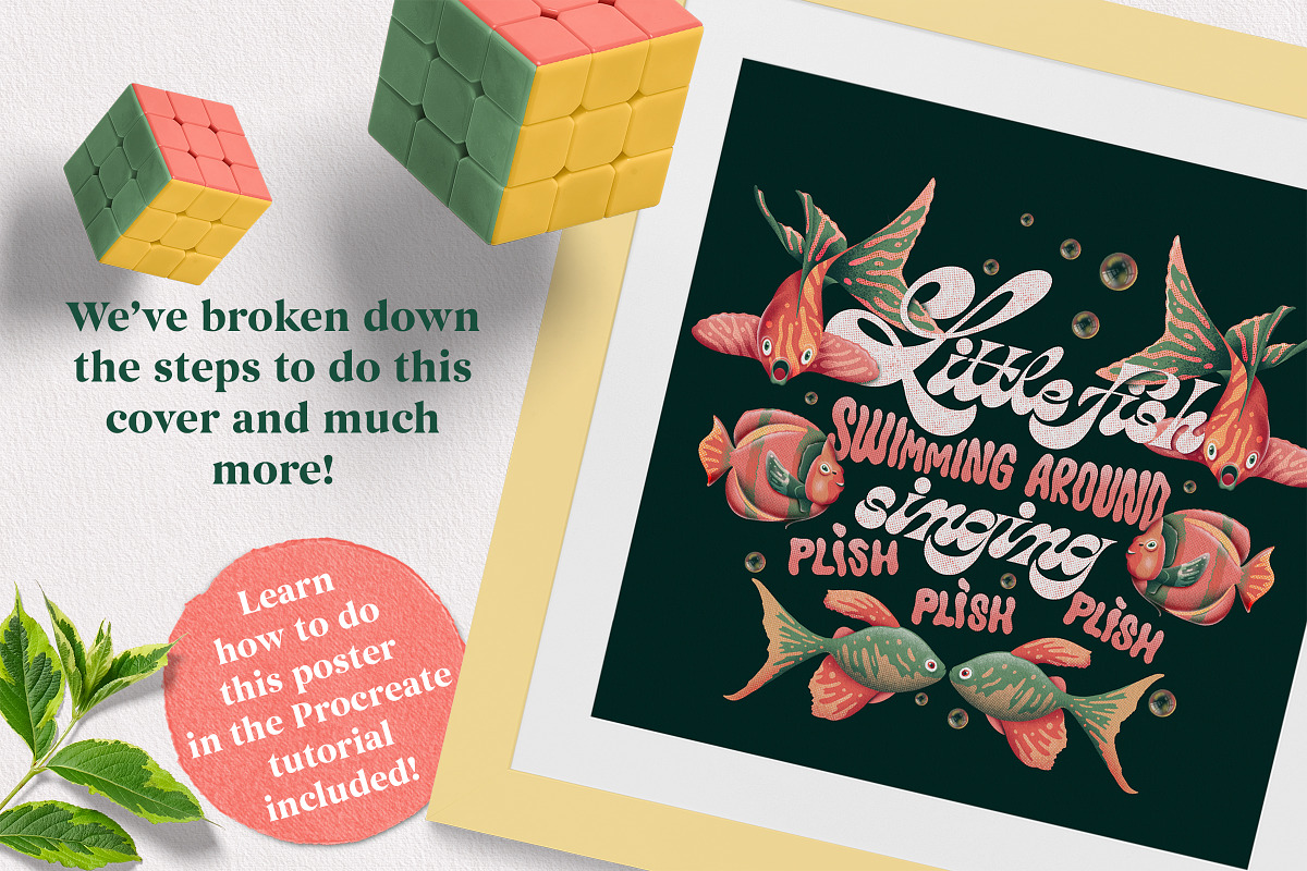 Procreate Print Toolkit 2, a Brush Add-On by Debi Sementelli (Photo 9 of 17)